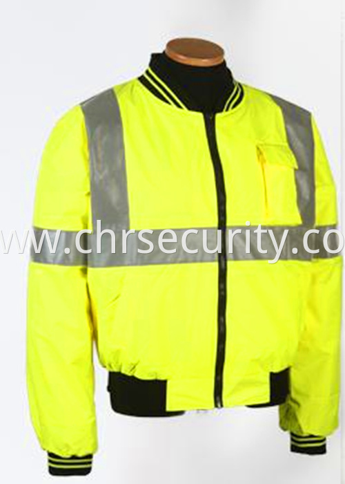 Reflective fashion safety cotton jacket (1)